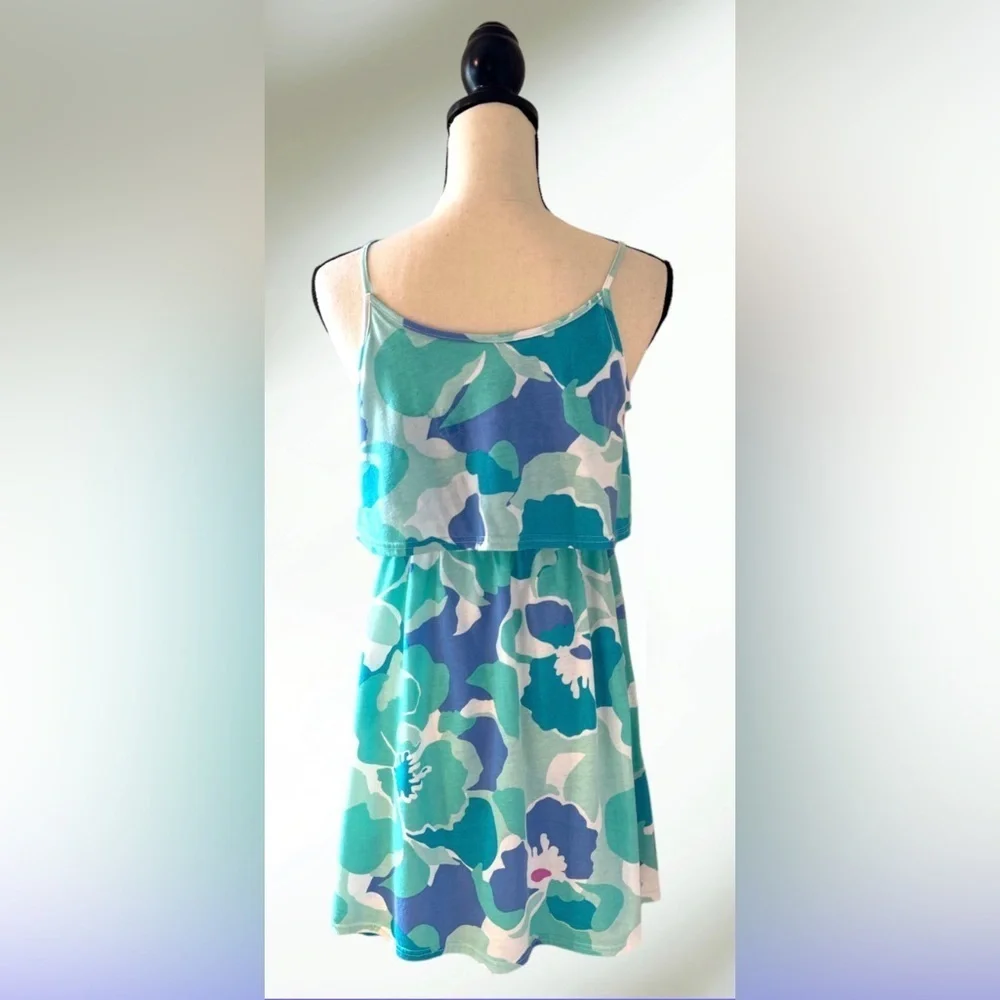 The Children Place Girls Sea Blue Spaghetti Strap Dress Size XL 14